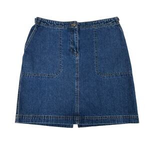 Lauren Ralph Lauren Dark Blue Denim Mini Skirt